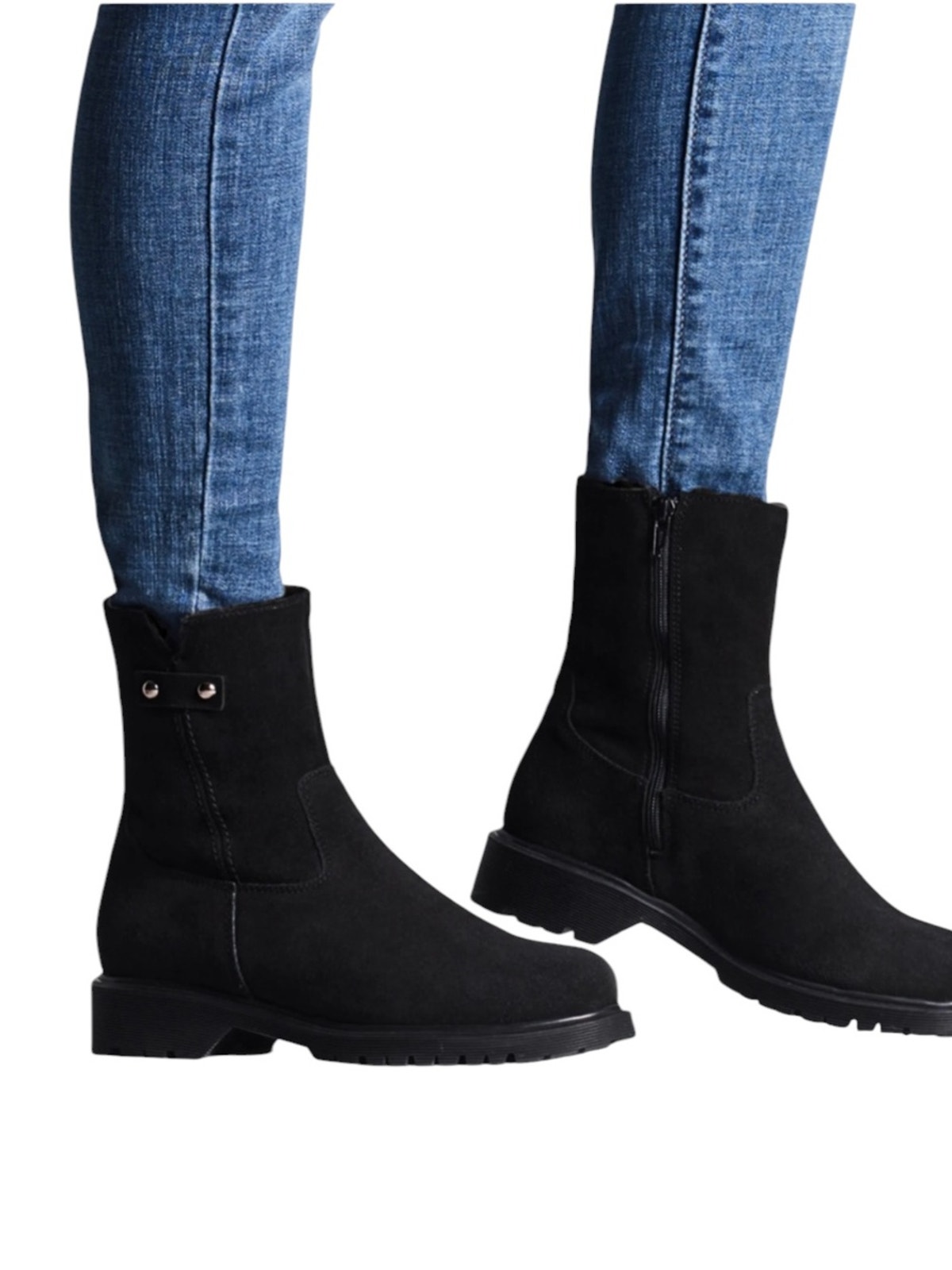 La Canadienne Hogan City Dry Waterproof Shearling Lined Black Suede Boot 9.5